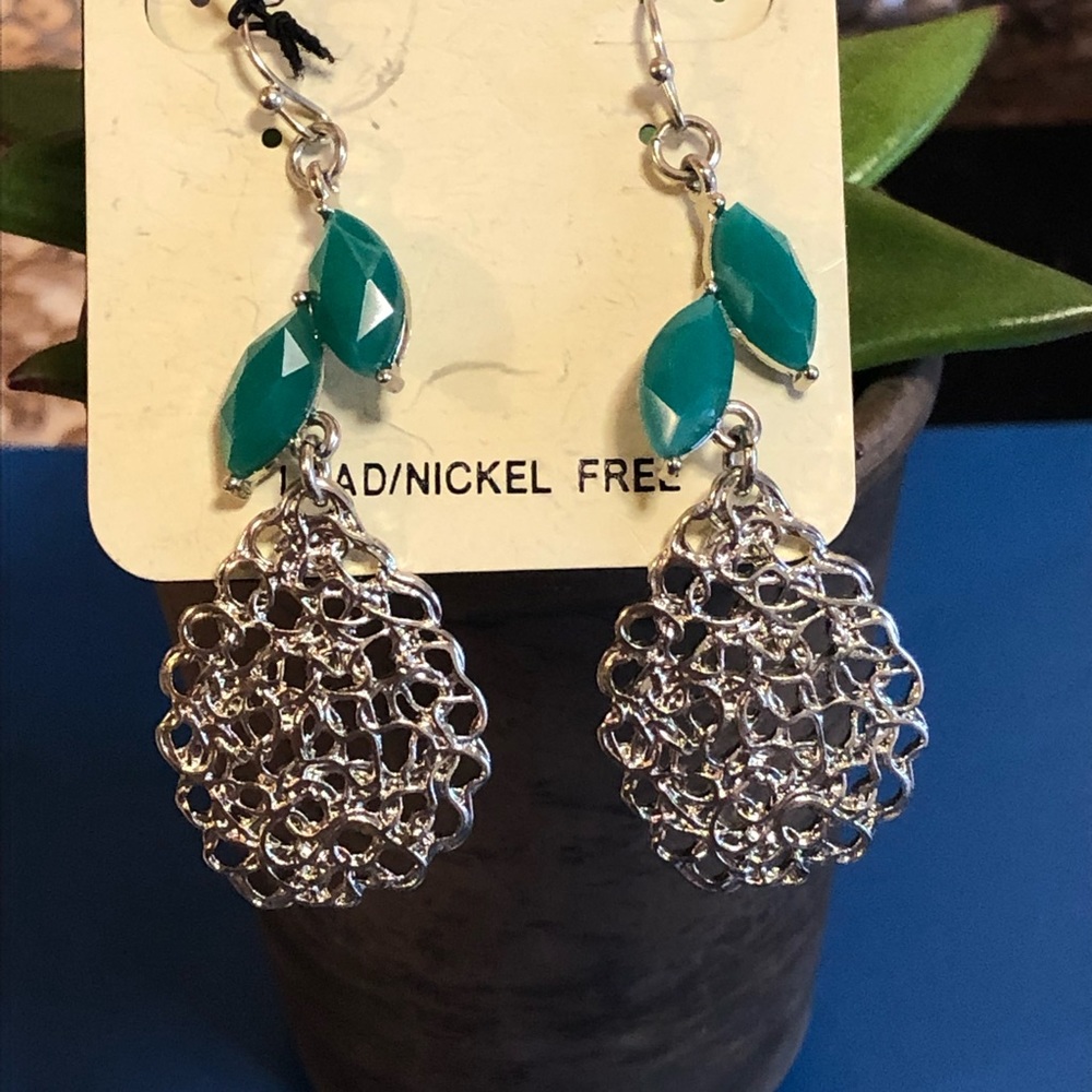 Silver Filigree Fashion Earrings